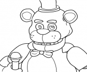 Coloriage mangle golden freddy face fnaf coloring pages dessin