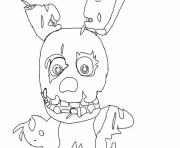 Coloriage mangle golden freddy face fnaf coloring pages dessin