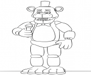 Coloriage five nights at freddys all characters dessin