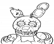 freddy five nights at freddys printable dessin à colorier