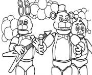 five nights at freddys fnaf music band coloring pages dessin à colorier