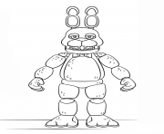 Coloriage Bonnie from FNAF dessin