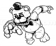 Coloriage freddy s at five nights little monster coloring pages dessin