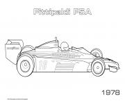 Formule 1 Fittipaldi F5a 1978 dessin à colorier