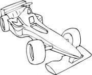 voiture Formule 1 dessin à colorier
