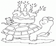 Coloriage tortue facile avec carapace dessin