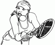 Coloriage Tom joue au tennis avec Jerry comme balle dessin