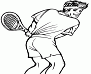 Coloriage Minnie joue au tennis dessin