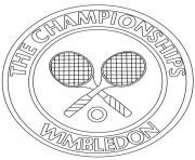 tennis the championships wmbledon dessin à colorier