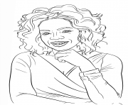 Coloriage oprah winfrey celebrite star dessin