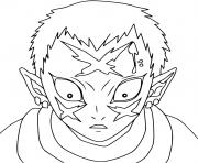 Coloriage Tanjiro Kamado from the anime Demon Slayer Kimetsu no Yaib dessin