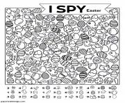 Coloriage I spy with my little eye dessin