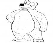 ours michka est tres gentil dessin à colorier