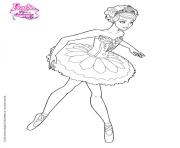 barbie danseuse dessin à colorier