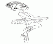 Coloriage ballerine danseuse dessin