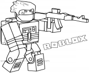 Coloriage Roblox studio angry player dessin