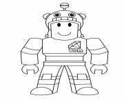 Coloriage Roblox Builderman dessin