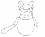 roblox mechant piggy dessin à colorier