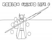 roblox Shindo Life 2 dessin à colorier
