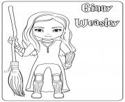 Ginny Weasley dessin à colorier