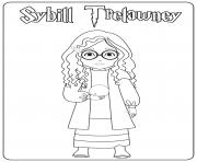 Sybill Trelawney dessin à colorier