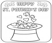 la saint patrick en irlande celebree durant cinq jours dessin à colorier