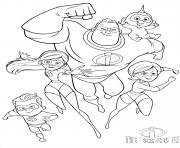 Coloriage les indestructibles elastigirl holly hunter dessin