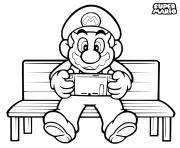 Coloriage super mario 3d world dessin