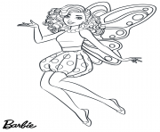 fairy fee barbie dessin à colorier