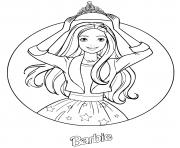 barbie princesse dessin à colorier