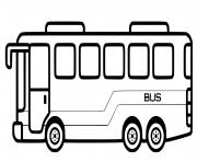 Coloriage autobus pour ecoliers dessin