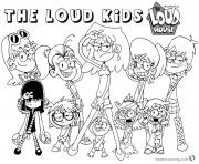 the loud kids la famille loud dessin à colorier