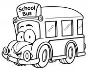 autobus scolaire maternelle enfants dessin à colorier