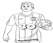 Lionel Messi PSG Paris Saint Germain 30 dessin à colorier