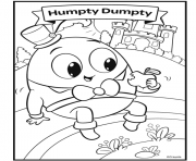 nursery rhymes humpty dumpty dessin à colorier