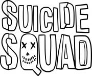 Suicide Squad logo dessin à colorier