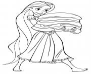 Coloriage mandala disney princesse raiponce et pascal le camaleon dessin