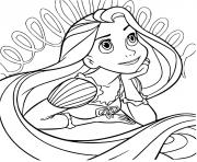 Coloriage bebe raiponce princesse disney cute dessin