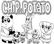 Coloriage Chip Pug and Nico Panda dessin