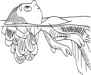 Coloriage sea monster luca disney pixar dessin