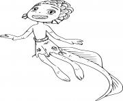 Coloriage sea monster luca disney pixar dessin