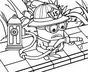 Firefighter Minion dessin à colorier