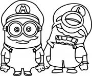 Coloriage Phil Minion Thumbs Up dessin