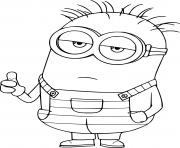 Coloriage Phil Minion Thumbs Up dessin