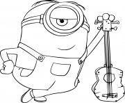 Coloriage minion de moi moche et mechant 1 dessin