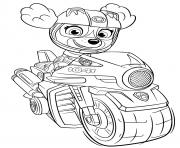 stella moto rapide sky moto pups dessin à colorier