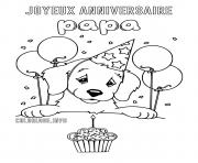 Coloriage joyeux anniversaire papy dessin