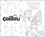 Coloriage carte de souhait joyeux anniversaire caillou mousseline dessin