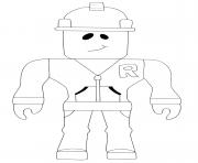 Coloriage roblox pirate character dessin