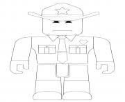 Roblox Sheriff dessin à colorier